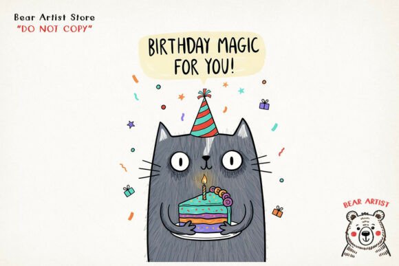 Magic Cat Birthday, Funny Birthday