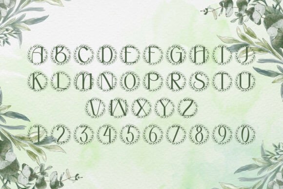 Marquessia Monogram Font PNG with transparent background - Preview 3