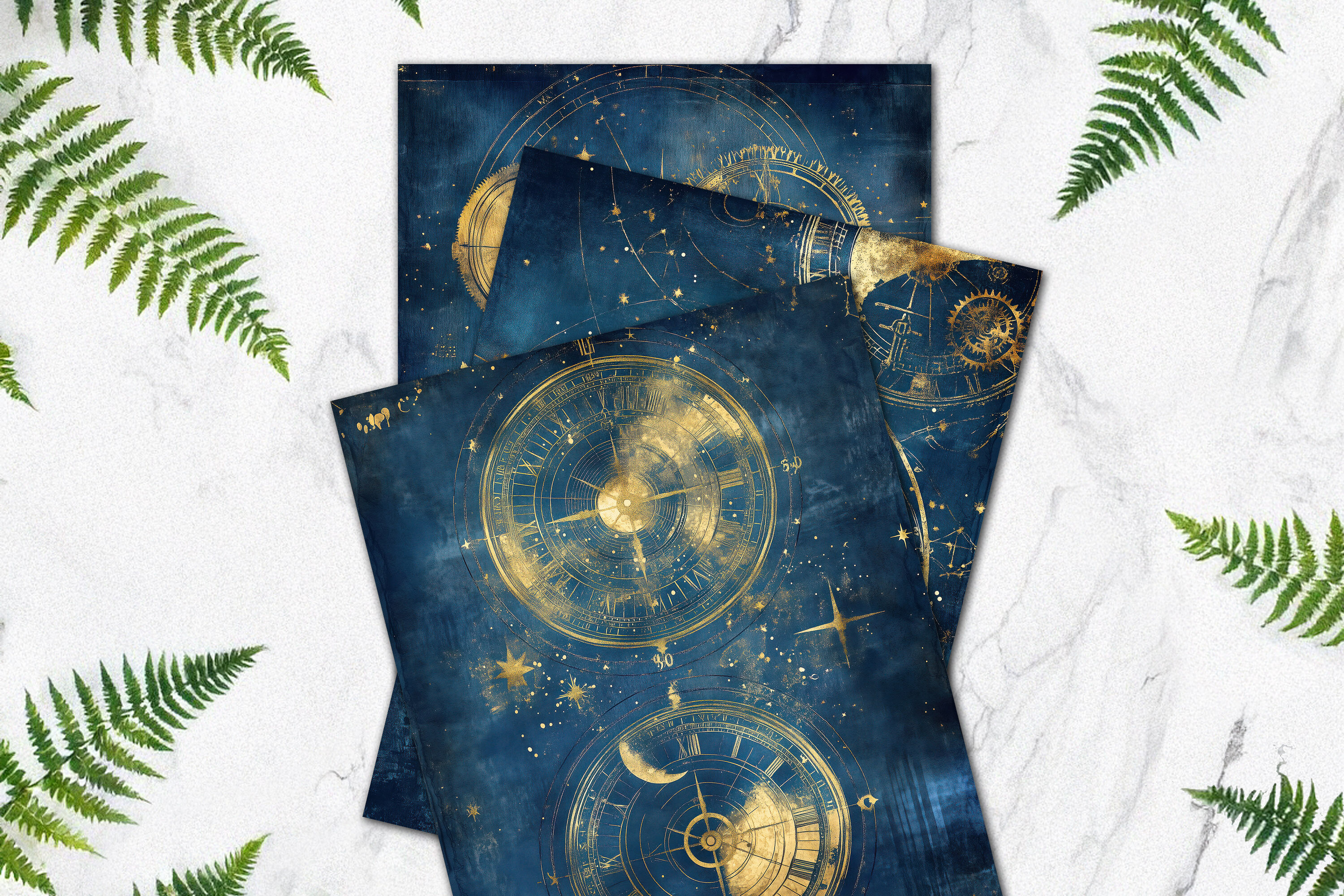 Midnight Celestial Scrapbook Paper Pack
