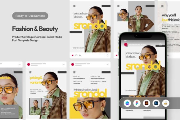 Modern Fashion Product Catalog Carousel Graphics