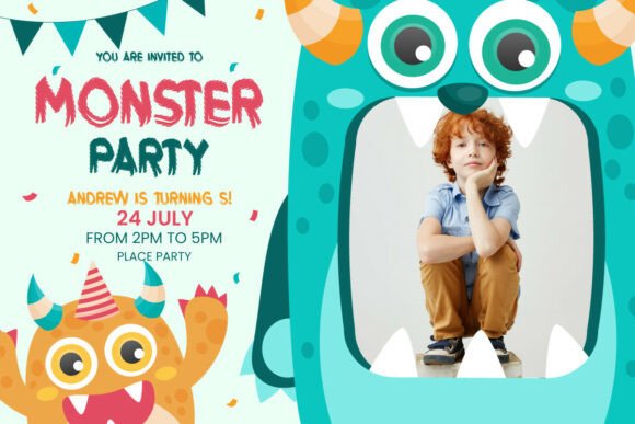 Monster Birthday Font font preview - 2