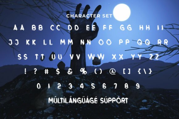 Monster Birthday Font font preview - 3