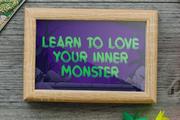 Monster Birthday Font font preview - 5