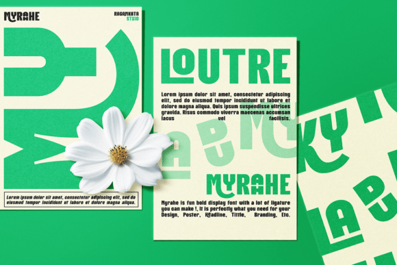 Myrahe Font PNG with transparent background - Preview 6