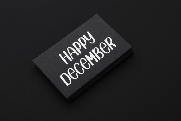 Night Christmas Font PNG with transparent background - Preview 2