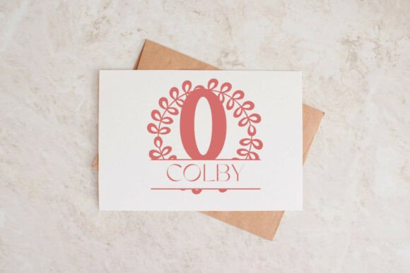 Noblewick Split Monogram Font PNG with transparent background - Preview 2
