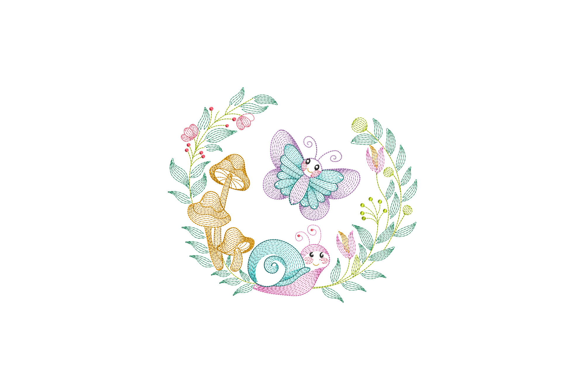 Rippled Floral Butterfly Snail