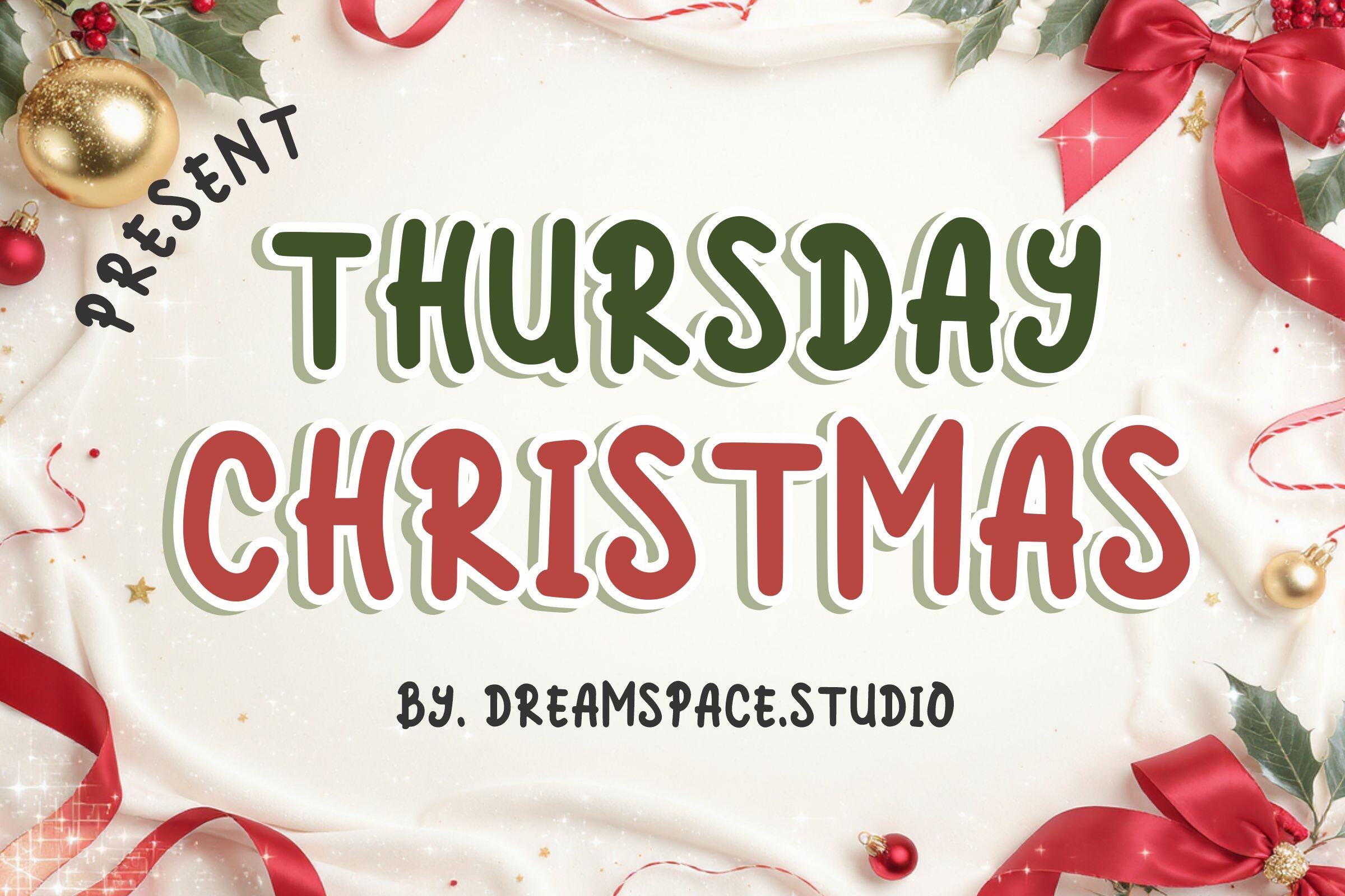 Thursday Christmas Font - photo 1