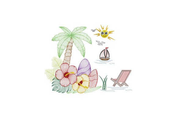 Tropical Beach Scene
