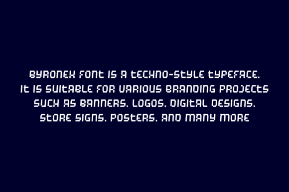 Byronex Font - Preview 4