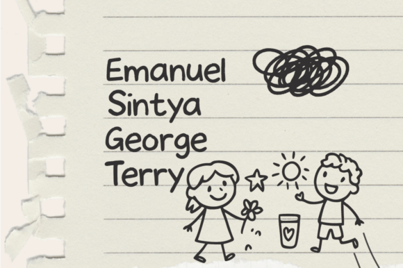 Children’s Scribbles Font - Preview 1