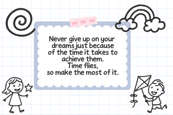 Children’s Scribbles Font - Preview 2