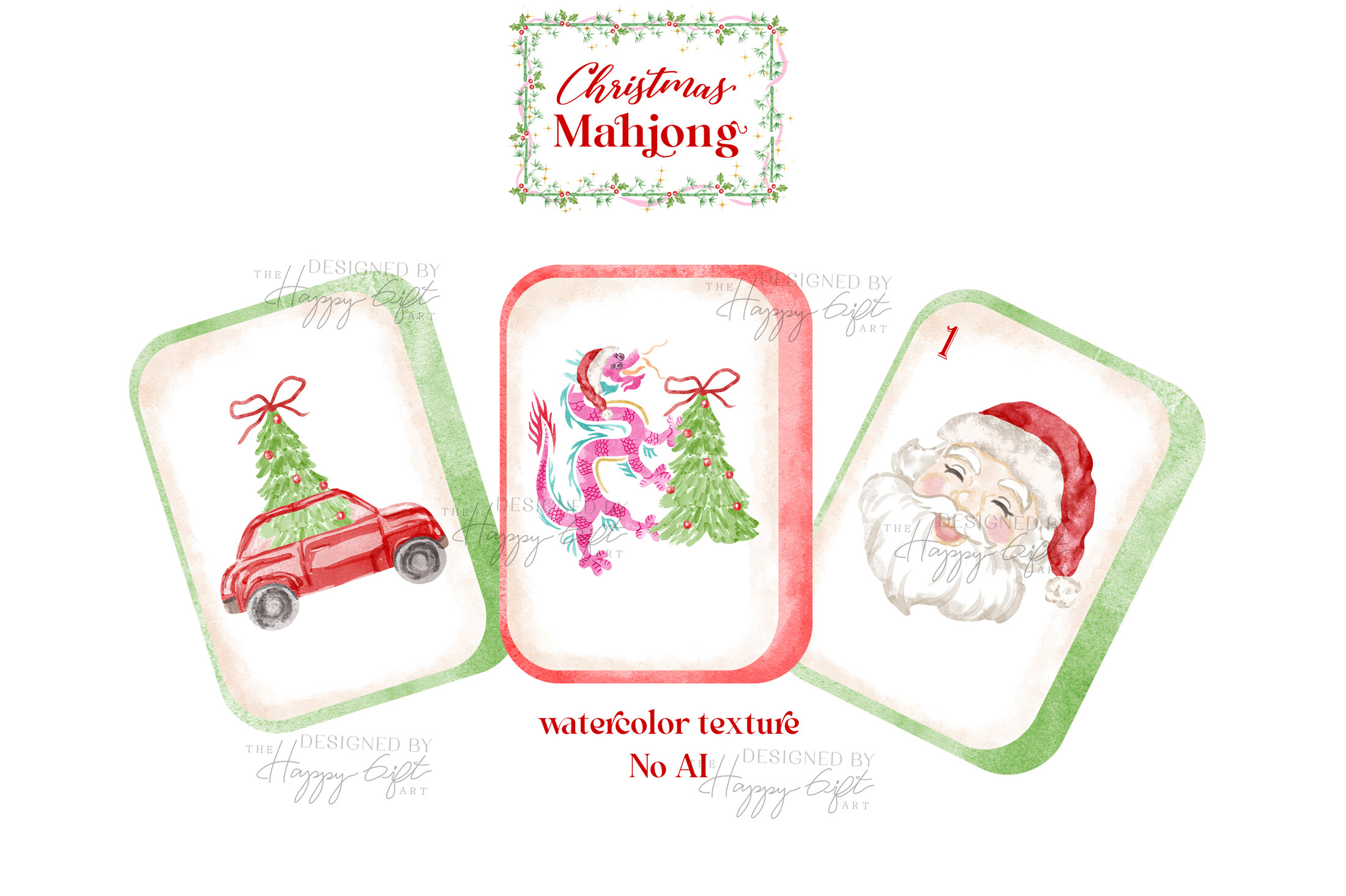 Christmas Mahjong Cliparts - photo 3