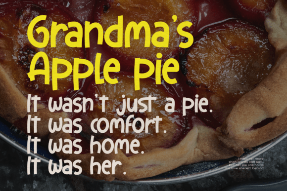 Comfy Quacky Font font preview - 5