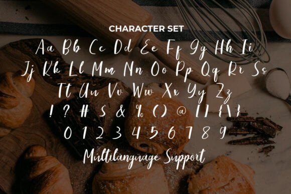 Favorite Pastry Font PNG with transparent background - Preview 3