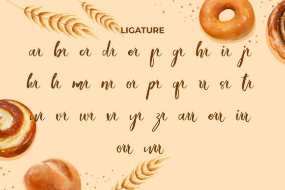Favorite Pastry Font PNG with transparent background - Preview 5