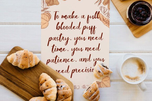Favorite Pastry Font PNG with transparent background - Preview 6