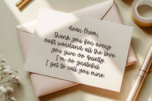 Gentle Letters Font PNG with transparent background - Preview 2