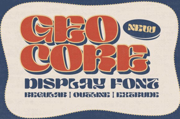 Geo Core Font - Preview 5