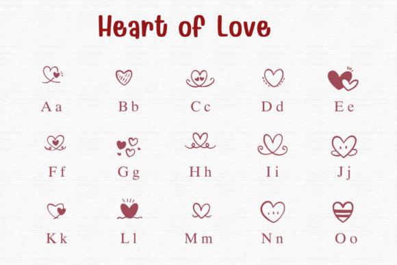 Heart of Love Font - Preview 1