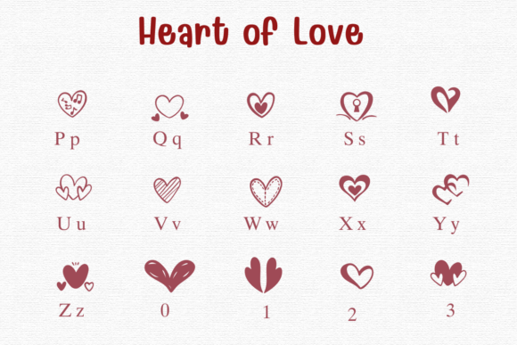 Heart of Love Font - Preview 2