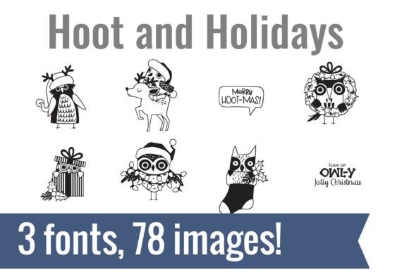 Hoot Dingbats Font - Preview 1