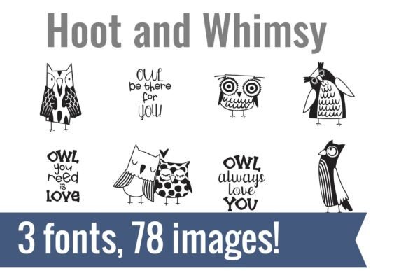 Hoot Dingbats Font - Preview 2