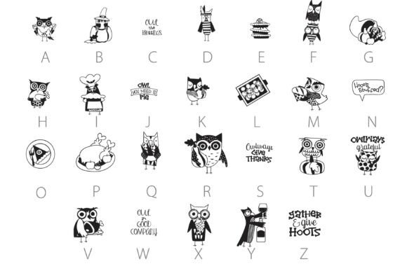 Hoot Dingbats Font - Preview 4