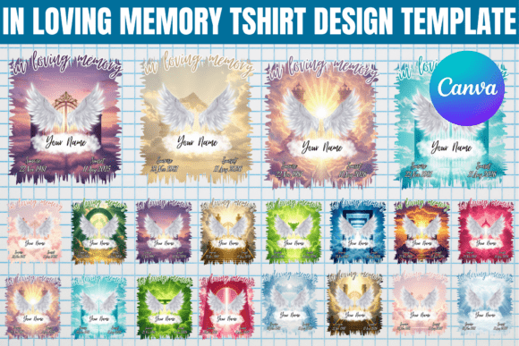 In Loving Memory Design T Shirt Template