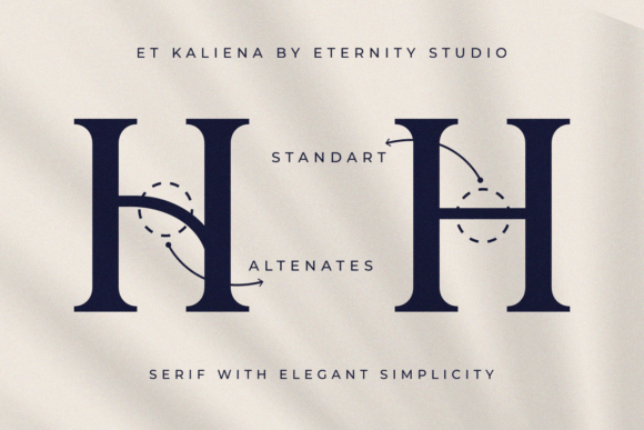 Kaliena Font PNG with transparent background - Preview 1