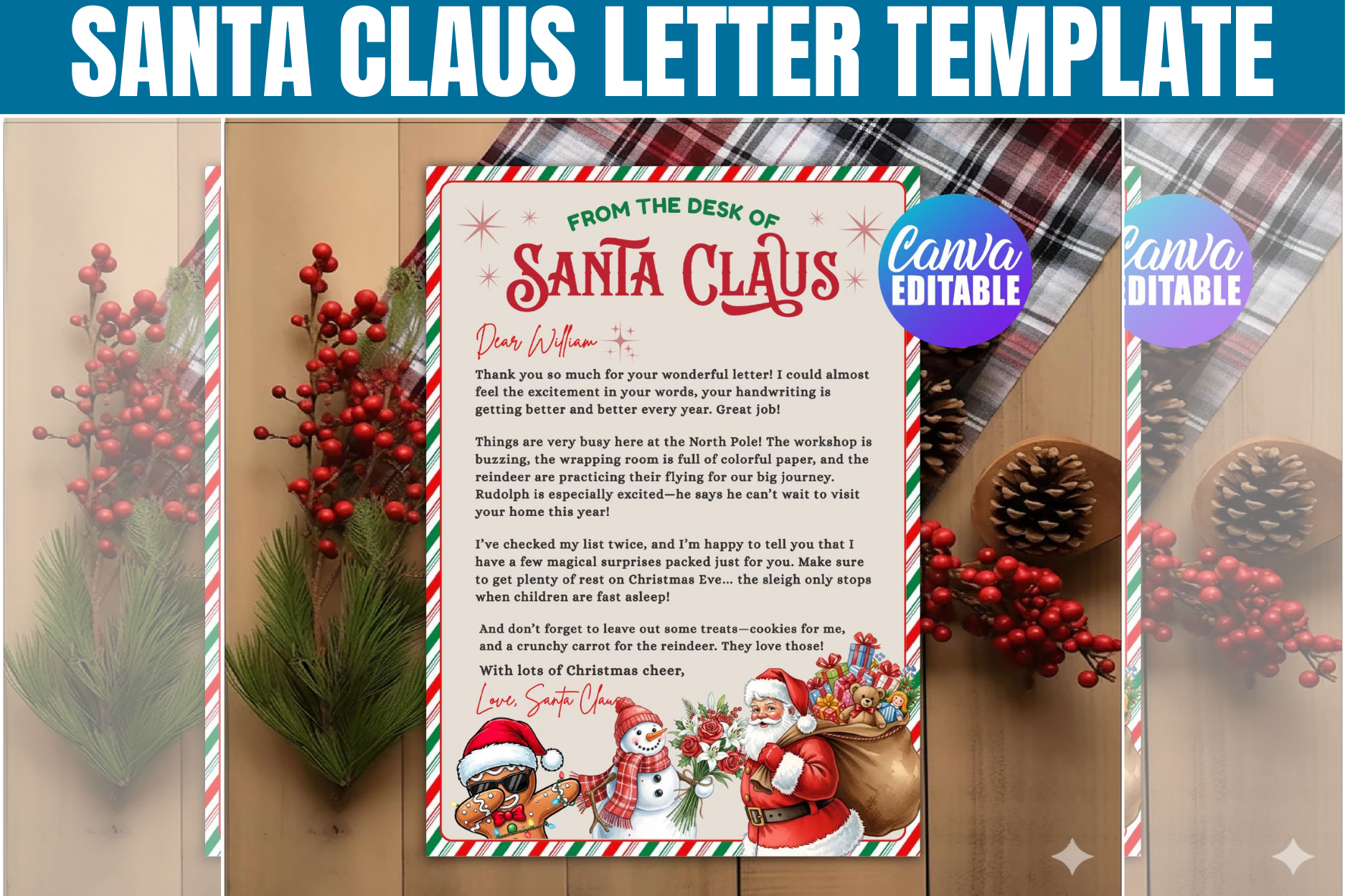Letter from Santa Claus Template