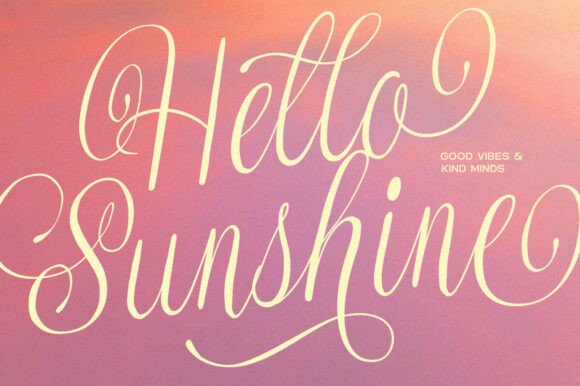 Melorinescript Font PNG with transparent background - Preview 2