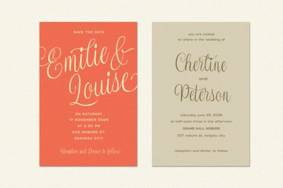Melorinescript Font PNG with transparent background - Preview 3