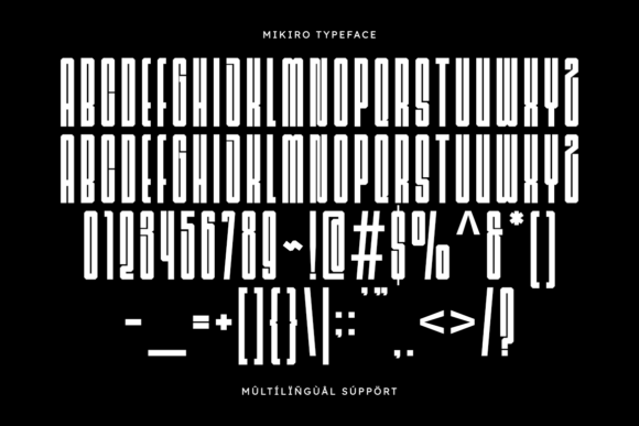 Mikiro Font PNG with transparent background - Preview 1