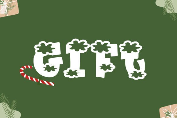 Plump Christmas Font PNG with transparent background - Preview 2
