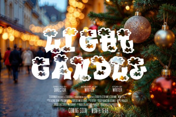 Plump Christmas Font PNG with transparent background - Preview 6