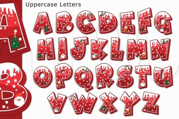 Redmerrypop Font PNG with transparent background - Preview 1