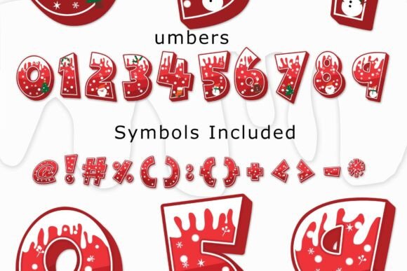 Redmerrypop Font PNG with transparent background - Preview 3