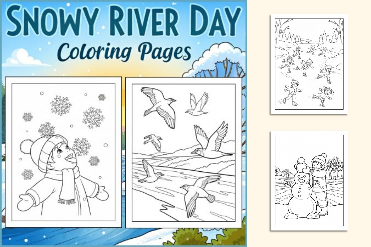 Snowy River Day Coloring Pages