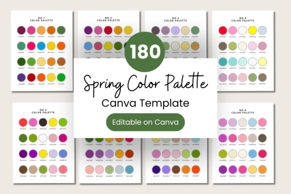 Spring Color Palette with Hex Codes Graphic by Grow Your Biz · Creative ...
