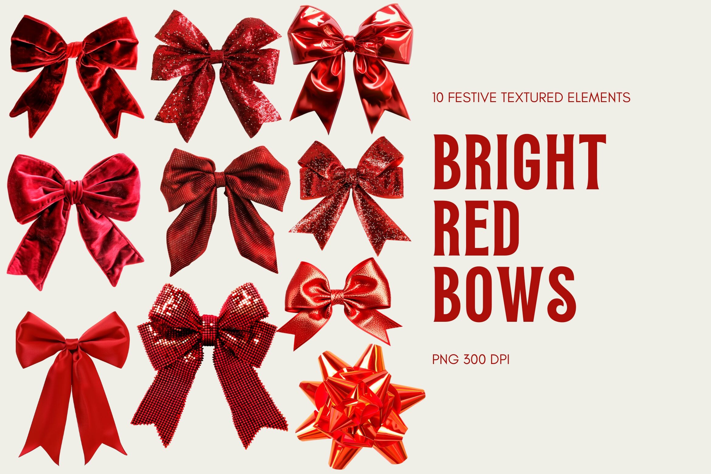 Vintage Red Bows