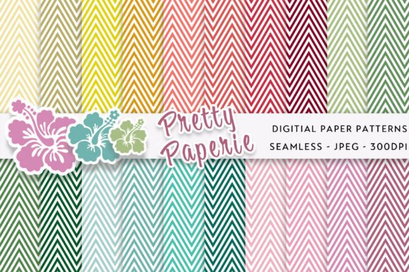 20 Chevron Digital Paper Backgrounds Graphic Backgrounds By Pretty Paperie