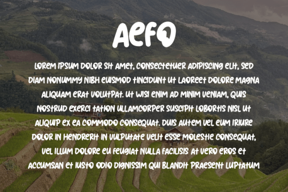 Aefo Font - Preview 2