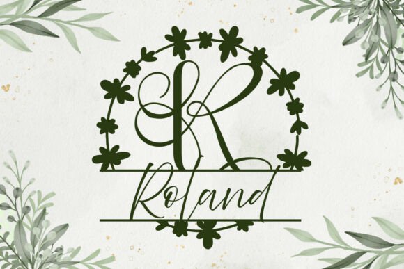 Brixtonor Split Monogram Font - Preview 1