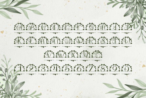 Brixtonor Split Monogram Font - Preview 3