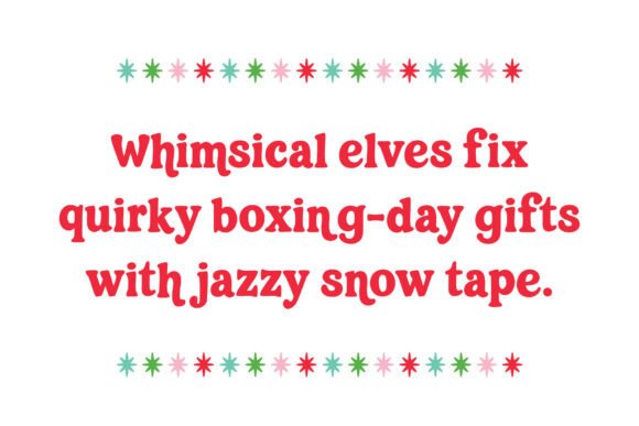 Christmas Cheer Retro Font PNG with transparent background - Preview 3