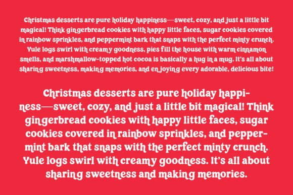 Christmas Cheer Retro Font font preview - 4