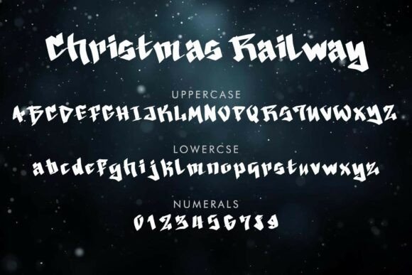 Christmas Railway Font - Preview 4