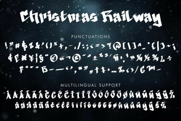 Christmas Railway Font - Preview 5