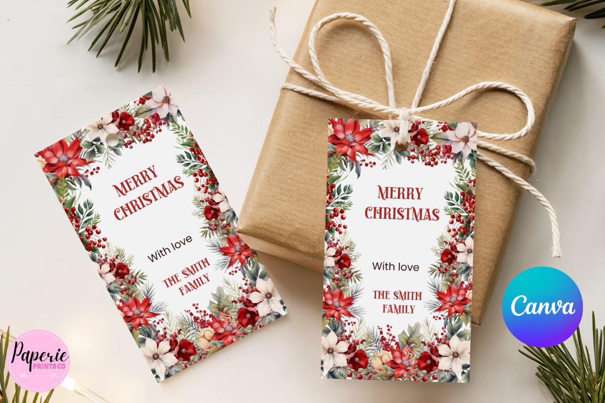 Christmas Gift Tags Editable